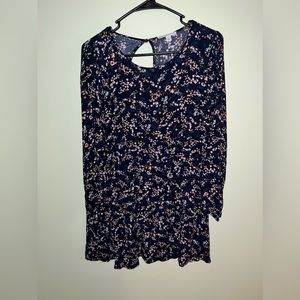 American Eagle Navy Flower Dress